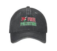 Oudrspo Casquette Free Palestine, Je Soutiens la Palestine, Casquette de Camionneur, priez pour la Palestine, Casquette de Baseball Forte pour Hommes et Femmes, Noire
