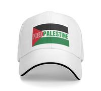 Oudrspo Casquette Free Palestine, Je Soutiens la Palestine, Casquette de Camionneur, priez pour la Palestine, Casquette de Baseball Forte pour Hommes et Femmes, Noire