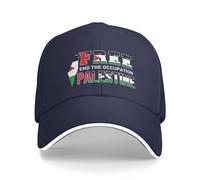 Oudrspo Casquette Free Palestine, Je Soutiens la Palestine, Casquette de Camionneur, priez pour la Palestine, Casquette de Baseball Forte pour Hommes et Femmes, Noire