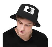 Oudrspo Chapeau de Seau Drapeau de la Corse pour Hommes Femmes Plage Voyage Chapeau de Soleil Chapeau de pêche décontracté Noir