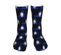 Oudrspo Chaussettes amusantes avec drapeau de la Virginie pour hommes, chaussettes amusantes et colorées à motifs