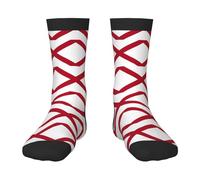 Oudrspo Chaussettes amusantes avec drapeau de l'Alabama pour hommes, chaussettes amusantes et colorées à motifs