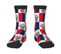 Oudrspo Chaussettes amusantes avec drapeau de l'Iowa pour hommes, chaussettes amusantes et colorées à motifs