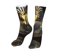 Oudrspo Chaussettes pour hommes et femmes, roi pharaon Toutankhamon, Egypte Tut, nouveauté égyptienne