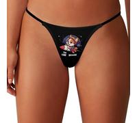 Oudrspo Corgi to The Moon String pour Femme, sous-vêtements Invisibles sans Coutures