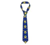 Oudrspo Cravate de costume pour homme avec imprimé drapeau de l'État du Nebraska, cravate d'affaires pour adulte, adaptée aux réunions quotidiennes et autres occasions.