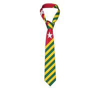 Oudrspo Cravate de cou pour hommes, drapeau du togo, cravate de vacances, moderne, fine, douce, pour Costume, pour l'école, les affaires, le mariage