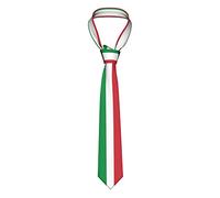 Oudrspo Cravate de cou pour hommes, drapeau italien, cravate d'affaires moderne, cravate de vacances douce pour célébration de mariage d'affaires