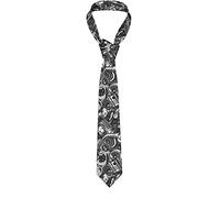 Oudrspo Cravate de vacances à motif de pièces de voiture pour hommes, cravate slim décontractée, cravate d'affaires douce pour le travail, mariage, affaires formelles