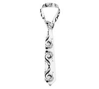 Oudrspo Cravate pour homme à imprimé musical Durable et facile à assortir, parfaite pour les affaires et les occasions spéciales