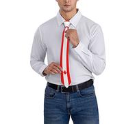 Oudrspo Cravate rayée drapeau du Canada Cravates pour hommes Cravates de fête pour hommes Cravate douce Skil