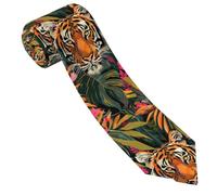 Oudrspo Cravates fantaisie pour hommes - Cravates d'affaires amusantes et tendance pour fête formelle, mariage, vacances - Motif imprimé floral
