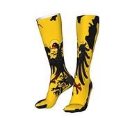 Oudrspo Drapeau carte du Saint Empire romain Chaussettes hautes pour femmes Bas de compression longs Chaussettes habillées douces et épaisses 20 pouces