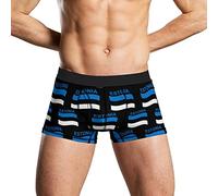Oudrspo Drapeau de l'Estonie Boxer pour Homme Séchage Rapide sous-vêtements Respirants Taille élastique Pantalon