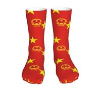Oudrspo Drapeau du Vietnam 5 Drapeau Carte de la Côte d'Ivoire Chaussettes drôles pour hommes Chaussettes de sport unisexes Cool Funky 3D imprimées à motifs pour mollets 16 pouces