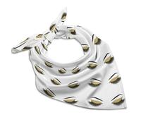 Oudrspo Écharpe carrée en soie imprimée nuit étoilée pour femme, Multi 15., 18x18 In