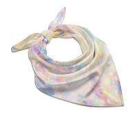 Oudrspo Écharpe carrée en soie imprimée nuit étoilée pour femme, multicolore 11, 25x25 In