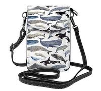 Oudrspo Femmes Filles Dames Portefeuille bandoulière Sphynx Chat Taco Pizza Rose téléphone Portable Sac Sac à Main en Cuir Multicolore avec réglable S