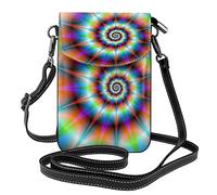 Oudrspo Femmes Filles Dames Portefeuille bandoulière Sphynx Chat Taco Pizza Rose téléphone Portable Sac Sac à Main en Cuir Multicolore avec réglable S