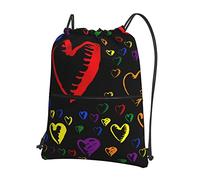 Oudrspo Gay Pride Rainbow Outdoor Leisure Zipper Cordon Sac à dos =>> 15,3 X 18in/ 39 X 46cm (LXH), Bon pour les voyages, les bagages à main, les bagages, le camping