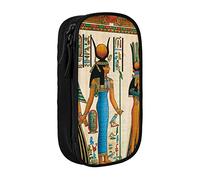 Oudrspo Grand étui à Crayons imprimé pour Femmes dans l'Égypte Ancienne, Pochette à Crayons Durable, Sac de Papeterie Portable, Organisateur de Papeterie