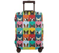 Oudrspo Housse de Bagage de Voyage pour Chiens Boxer Mignons, Anti-poussière, Protection de Valise, Housses de Bagages lavables pour Coffre, Convient aux Bagages de 22 à 24 Pouces