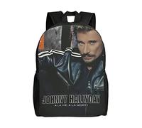 Oudrspo Johnny Leo Smet Hallyday Extra Large Travel Laptop Backpack, College School Computer Backpacks Fits Laptops for Men Women waterproof