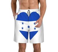 Oudrspo Maillot de Bain Homme à séchage Rapide, Motif Drapeau du Honduras. Short de Bain de Plage, Motif Drapeau des Pays-Bas.