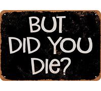 Oudrspo Mais êtes-vous mort (noir) Plaque en métal vintage en aluminium, décoration murale, 20 x 30 cm, pour intérieur et extérieur, maison, bar, café, cuisine