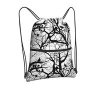 Oudrspo Mode vautours cordon sac à dos sac cordon fermeture éclair sac à dos Sport Gym voyage Yoga sac à dos pour hommes femmes