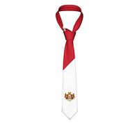 Oudrspo Monaco emblème hommes cravate cravate décontracté mince cravate doux mariage cravate pour mariage collège uniforme