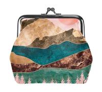 Oudrspo Multi-1 Sunset Womens Kiss Lock Sacs à Main et Sacs à Main Sac à bandoulière Sac à Main à Boucle