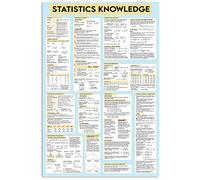 Oudrspo Panneau métallique vintage avec connaissances statistiques et programmeur, décoration de bureau, aide-mémoire Excel, affiche en étain, décoration murale pour la maison, 30,5 x 40,6 cm