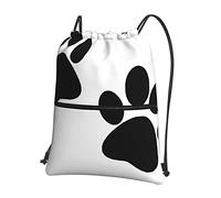 Oudrspo Pet Paw Prints Outdoor Leisure Zipper Drawstring Backpack =>> 15,3 X 18in/ 39 X 46cm (LXH), Bon pour les voyages, les bagages à main, les bagages, le camping