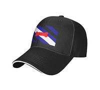 Oudrspo Puppy Play Pride Flag LGBTQ réglable Sandwich Dad Casquette pour Homme Femme Noir