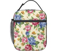 Oudrspo Rose Flower Lunch Box Réutilisable Isolé Lunch Bag Dames Hommes Boîte À Lunch Convient pour Camping Bureau École