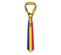 Oudrspo Roumanie drapeau roumain hommes cravate de Costume cravate moderne formelle cravate décontracté maigre cravates pour fête bal célébration