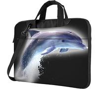 Oudrspo Sac à bandoulière pour ordinateur portable Dolphin Handle Laptop Briefcase