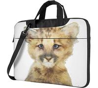 Oudrspo Sac à bandoulière pour ordinateur portable Little Mountain Lion Housse de protection pour ordinateur portable souple