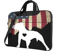 Oudrspo Sac à bandoulière pour ordinateur portable Love Pitbull Notebook Housse de transport pour ordinateur portable