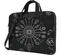 Oudrspo Sac à bandoulière pour ordinateur portable Mystic Occult Symbols Signs Zodiac Soft Laptop Sleeve Tote bag