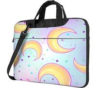 Oudrspo Sac à bandoulière pour ordinateur portable Mystical avec Crescent Moons Notebook Laptop Briefcase
