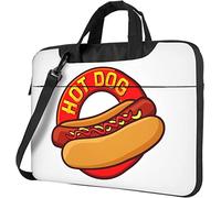 Oudrspo Sac à bandoulière pour ordinateur portable Red Hotdog Hot Dog Bun Computer Laptop Sleeve Tote Bag