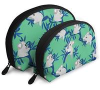 Oudrspo Sac à cosmétiques de voyage avec motif sans couture pour femme avec ours koala mignons sur le voyage