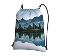 Oudrspo Sac à dos avec cordon de serrage pour loisirs de plein air et paysages naturels =>> 15,3 X 18 pouces/ 39 X 46 cm (LXH), bon pour les voyages, les bagages à main, les bagages, le camping