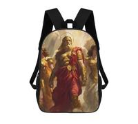 Oudrspo Sac à dos classique 17 pouces à l'effigie des dieux et déesses grecs | Sac de voyage décontracté avec bandoulière ajustable pour hommes et femmes