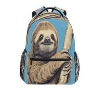 Oudrspo Sac à dos imperméable pour ordinateur portable Sloth on The Branch, idéal pour les voyages, les études et les loisirs. Léger et robuste, il convient aux hommes et aux femmes.