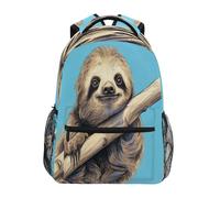 Oudrspo Sac à dos imperméable pour ordinateur portable Sloth on The Branch, idéal pour les voyages, les études et les loisirs. Léger et robuste, il convient aux hommes et aux femmes.