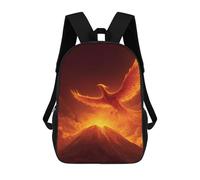 Oudrspo Sac à dos Phoenix1 Soaring Above Volcano Classic 17 pouces pour ordinateur portable, idéal pour les voyages et les occasions spéciales (hommes et femmes).