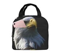 Oudrspo Sac à lunch isotherme A Fierce Eagle Lunch Box Réutilisable Boîte à lunch fourre-tout mignon pour adultes et enfants, sacs à lunch étanches pour le bureau, le voyage, l'école, le pique-nique